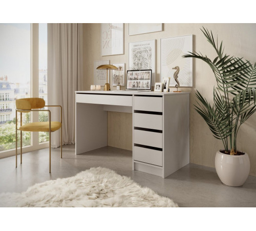 Стол туалетный письменный Perfect Home Ада/Ada 5S/120 с 5 ящиками Кашемир (PFH-091309)