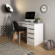 Стол туалетный письменный Perfect Home Ада/Ada 5S/120 с 5 ящиками Белый глянец (PFH-091306)
