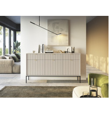 Комод Perfect Home Новая/Nova 3-дверный с 3 ящиками и черными ножками KSZ154 Кашемир (PFH-091244)