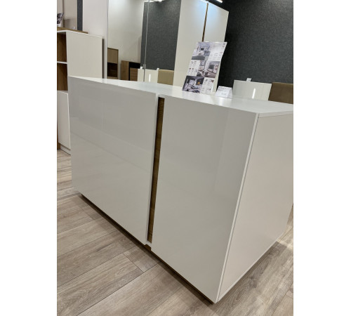 Комод Perfect Home Арко / Arco 3-дверный 3D/138 Белый глянец/дуб грандсон (PFH-091033)
