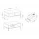 Стол журнальный Perfect Home Моно/Mono с 2 ящиками и золотыми ножками ML104 Беж песочный (PFH-091211)