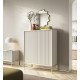Комод высокий Perfect Home Новая/Nova 2-дверный с золотыми ножками K104 Кашемир (PFH-091237)
