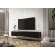 Тумба под телевизор навесная Perfect Home Оро/Oro 3-дверная RTV175 MDF Черный (PFH-091367)