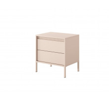 Тумба прикроватная Perfect Home Сенсо / Senso 2S/53 с 2 ящиками Беж (PFH-092035)