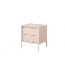 Тумба прикроватная Perfect Home Сенсо / Senso 2S/53 с 2 ящиками Беж (PFH-092035)