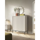 Комод высокий Perfect Home Новая/Nova 2-дверный с черными ножками K104 Кашемир (PFH-091236)