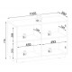 Комод Perfect Home Роял / Royal K104 2-дверный Белый (PFH-091290)