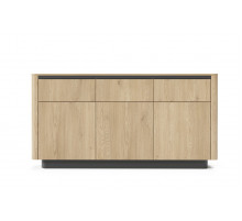 Комод Perfect Home Торро / Torro 3D3S/163 3-дверный с 3 ящиками Дуб кремона/черный (PFH-091415)