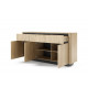 Комод Perfect Home Торро / Torro 3D3S/163 3-дверный с 3 ящиками Дуб кремона/черный (PFH-091415)