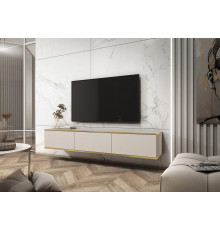 Тумба под телевизор навесная Perfect Home Оро/Oro 3-дверная RTV175 Бежевый (PFH-091361)
