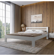 Двуспальная деревянная кровать Mebigrand Бавария Белый (RAL9003) 180х200 см (MBG-14897)