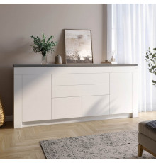 Большой комод LION Ларри-2 Нимфея альба/Антрацит (LION-041057) ТОП