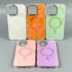 Накладка Luxury Iridescent Marble Magnetic iPhone 13 Pro Max