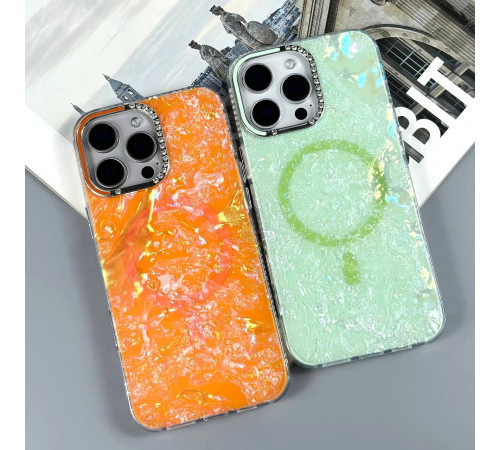 Накладка Luxury Iridescent Marble Magnetic iPhone 13 Pro Max