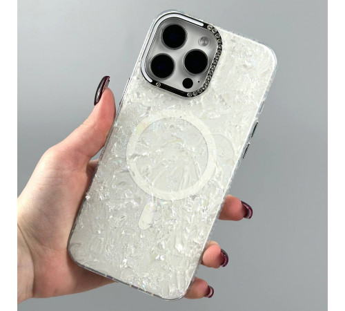 Накладка Luxury Iridescent Marble Magnetic iPhone 13 Pro Max