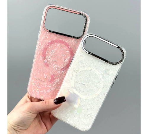 Накладка Luxury Iridescent Marble Magnetic iPhone 13 Pro Max