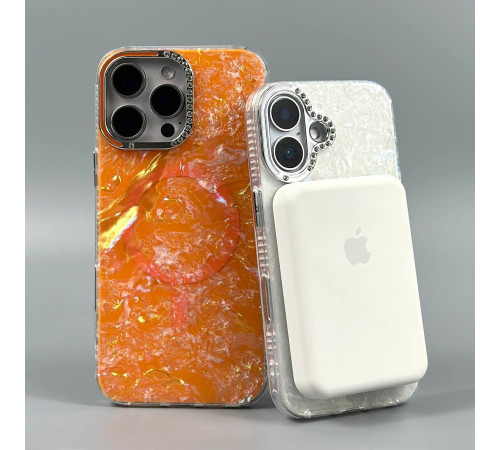 Накладка Luxury Iridescent Marble Magnetic iPhone 13 Pro Max