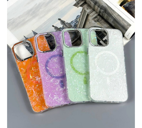 Накладка Luxury Iridescent Marble Magnetic iPhone 13 Pro Max