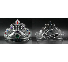 M222 Корона "Срібло", застібка, пластик.