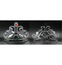 M222 Корона "Срібло", застібка, пластик.