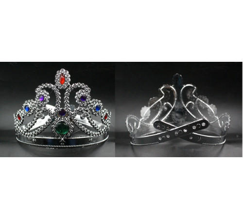 M222 Корона "Срібло", застібка, пластик.