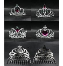 m225 Корона Маленька (Діадема), мікс, пластик.