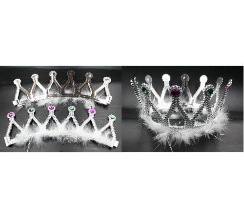 M227 Корона "Срібло", пух, пластик.