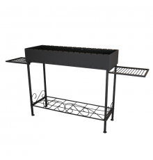 Мангал стационарный Daddy Smoke на 15 шампуров.