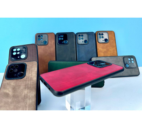 Накладка Шкіряна Mustang Black Silicone Xiaomi Redmi 9