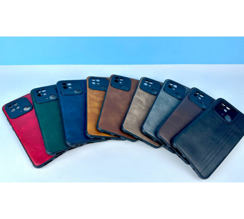 Накладка Шкіряна Mustang Black Silicone Xiaomi Redmi 9