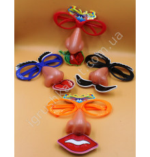 P1213 Окуляри-Ніс, Світиться. Мікс.