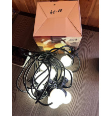 4518 2025 Гірлянда 10 підвісних Різдвяних куль  45-10 (20)