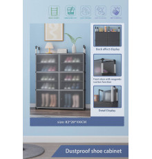 Полиця Для Взуття Закритий стелаж 82*28*108  LY-1046 (8)