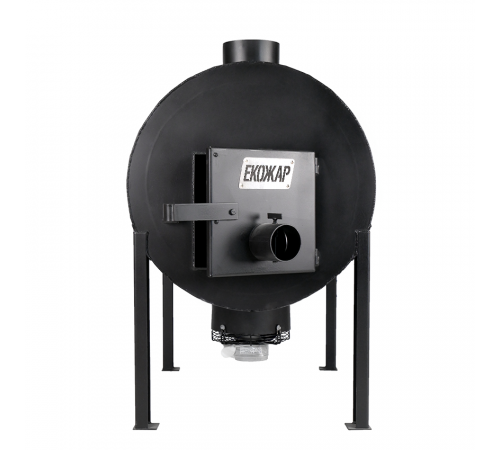 Дровяная печь буржуйка Экожар (ранее «Брест») Про 500 плюс комплект с вентилятором