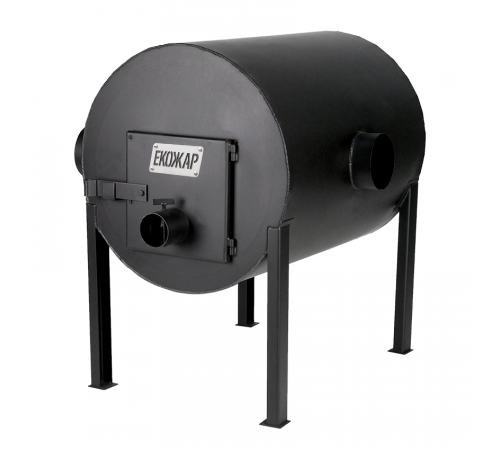 Дровяная печь буржуйка Экожар (ранее «Брест») Про 500 горизонтальная