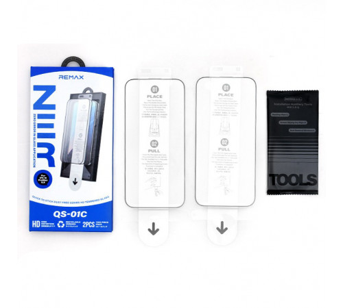 Захисне скло Remax Dust-Free Instant Applicator Series Tempered Glass iPhone 17 Pro Max (QS-01C) 2шт.