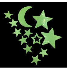 SA804 Зірочки та місяць які світяться у темряві