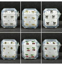 Silicone Case Shiny Crystal Mix РОЗПРОДАЖ for AirPods 1-2 (тех.пак.)