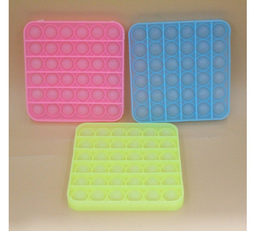 SL6 POP IT Квадрат, Фосфорний (світиться у темряві). 2 фото.