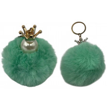 SM1572 Брелок хутряний з перловою короною