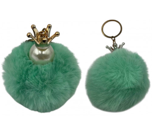 SM1572 Брелок хутряний з перловою короною