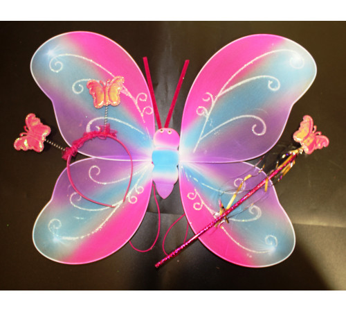 SM2132 Крила Метелики Райдужні (набір). Мікс. 3 фото.