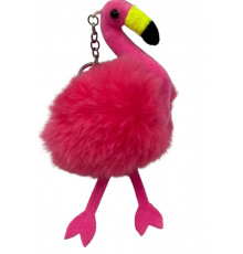 SM2624 Брелок Фламінго з хутром.