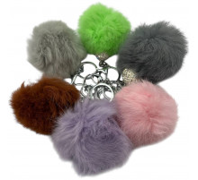 SM452 Брелок шамбола меховый