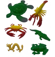 sm897 Животні на листі гумові