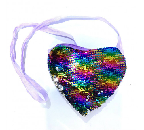 SMS2178 Сумка, Серце, в паєтках.