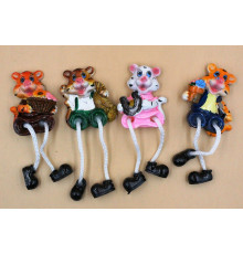 TA3899 Магніт, Тигр з Ногами, 4*12см, кераміка.