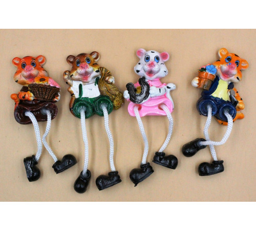 TA3899 Магніт, Тигр з Ногами, 4*12см, кераміка.