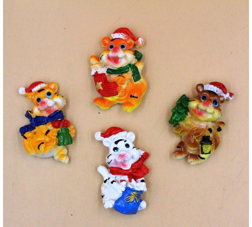 TA3905 Магніт, Тигр Новорічний, 3,5*6см, кераміка.