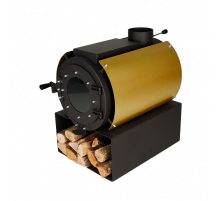 Пекти дров'яна опалювальна DS Classic з варильною поверхнею + кожух золотий